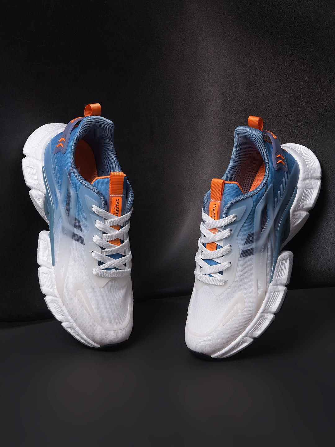 Calcetto CLT-1015 White Blue Casual Shoe For Men