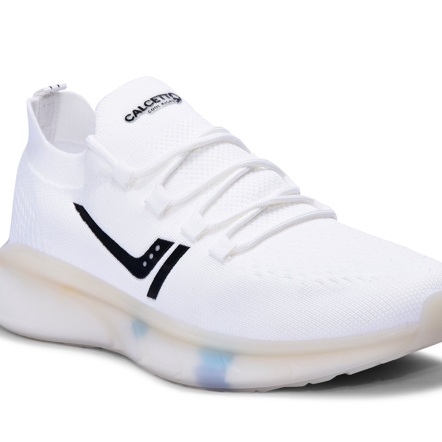 Calcetto CLT-0983 White Black Casual Shoe For Men