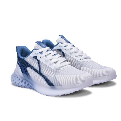 Calcetto CLT-0985 White Blue Casual Shoe For Men