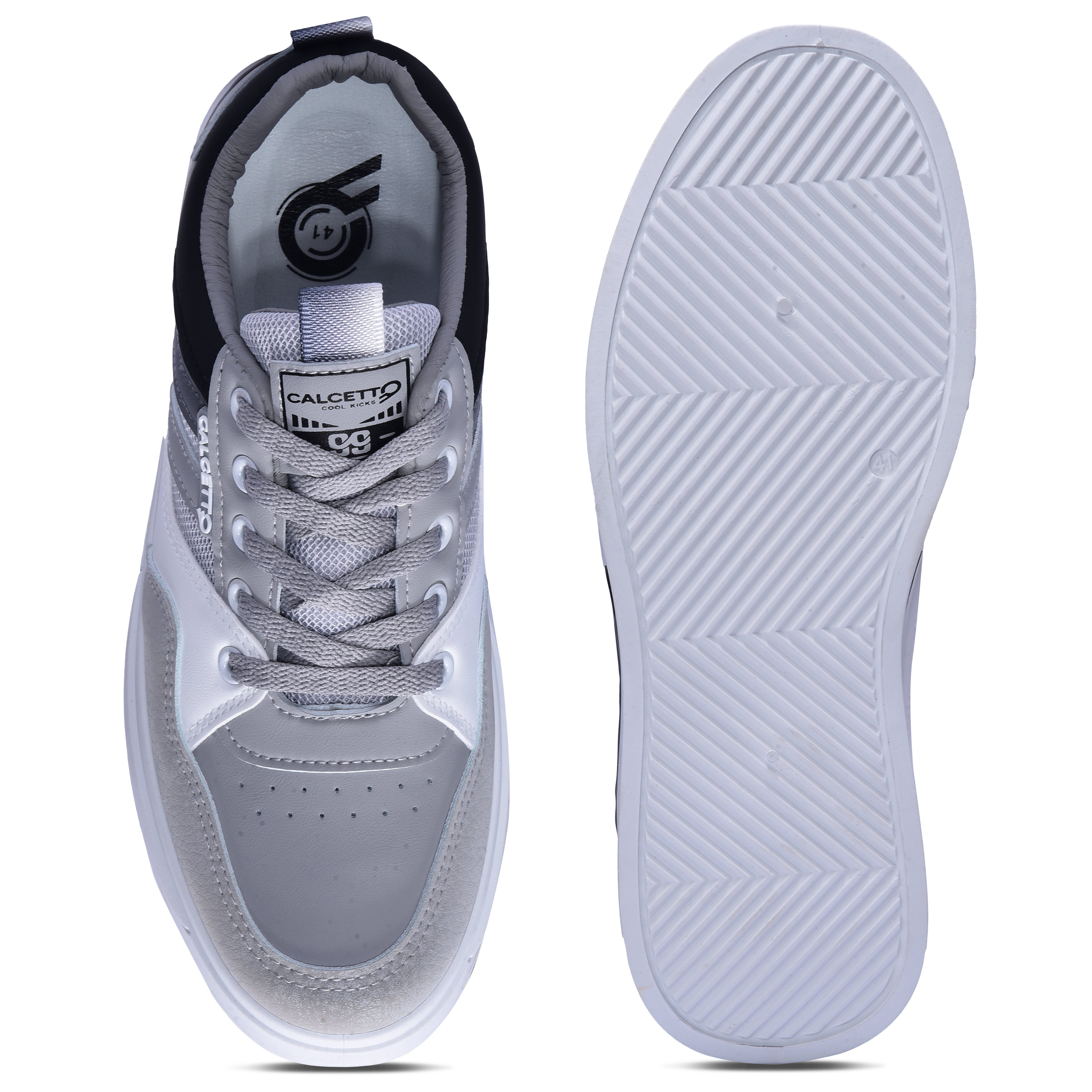 Calcetto CLT-2024 Grey Black Sneaker For Men