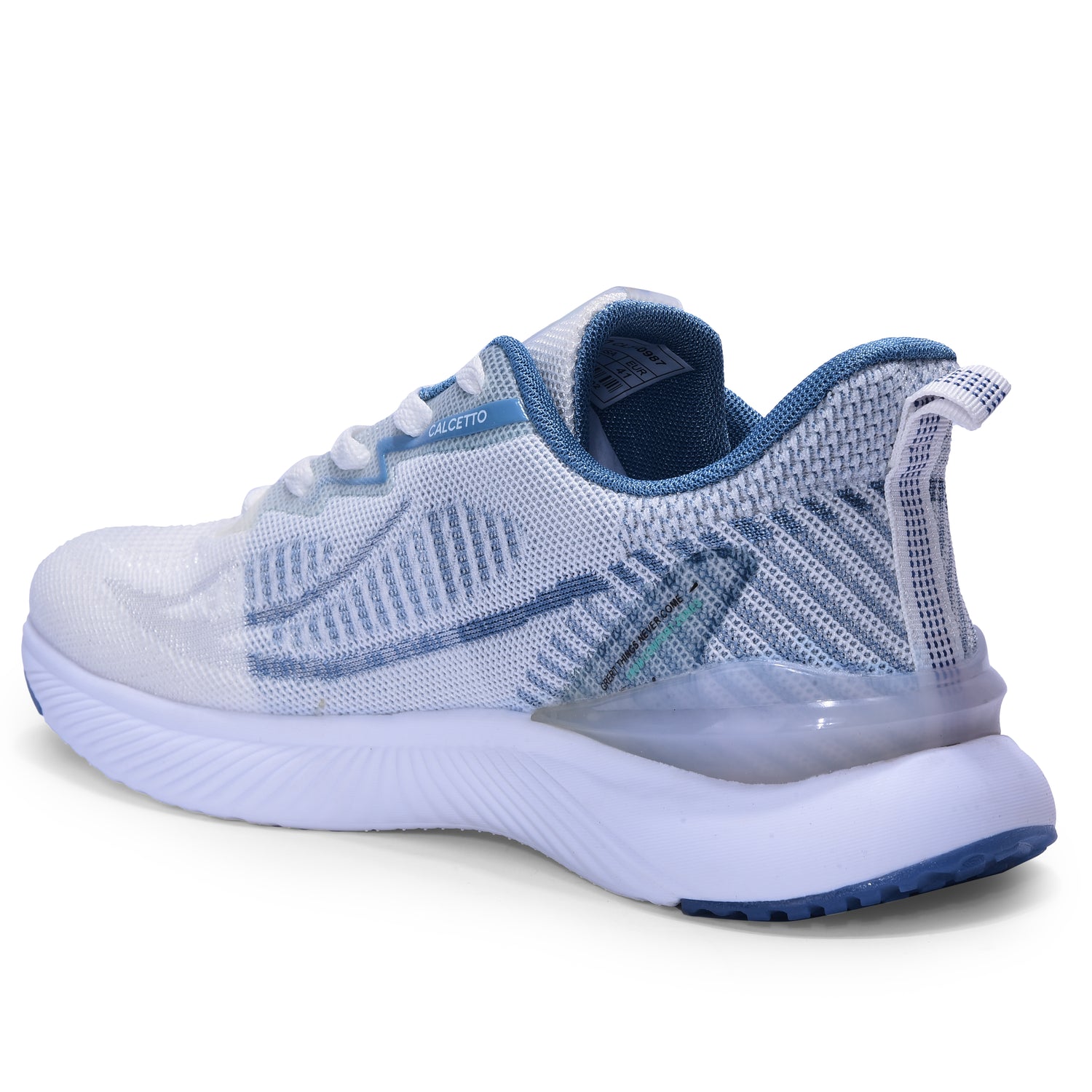 Calcetto CLT-0987 White Blue Running Shoe For Men