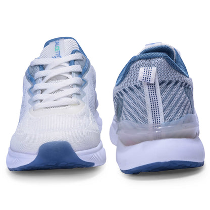 Calcetto CLT-0987 White Blue Running Sports Shoe For Men