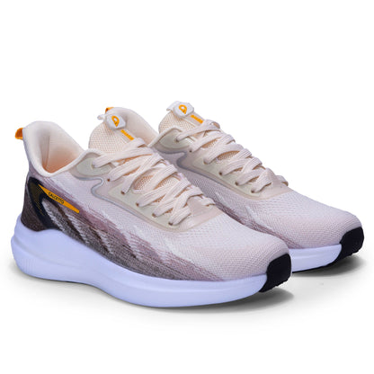 Calcetto CLT-0989 Beige Running Sports Shoe For Men