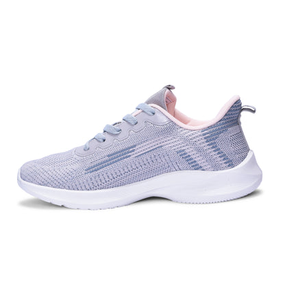 Calcetto CLT-9827 L Grey Pink Casual Shoe For Women