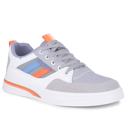 Calcetto CLT-2024 Grey Orange Sneaker For Men