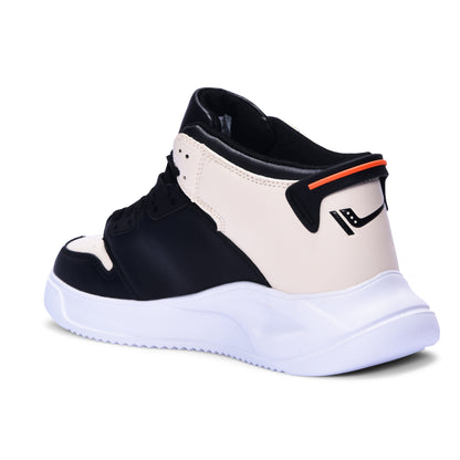 Calcetto CLT-0974 Black Beige Orange Sneaker For Men