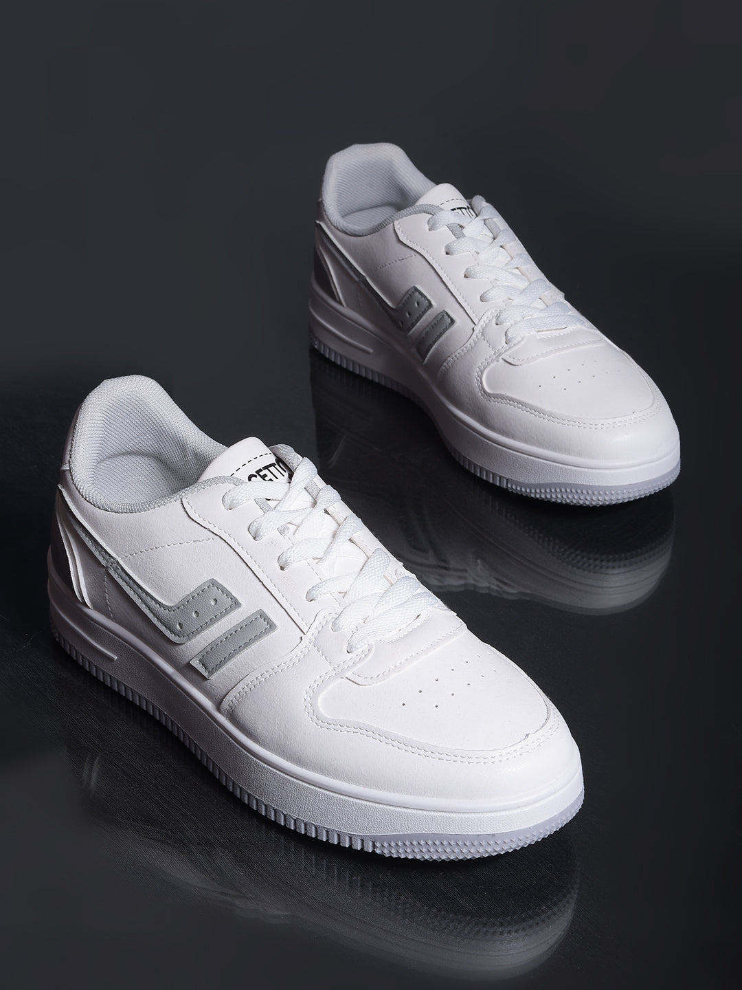 Calcetto CLT-2001 White Grey Sneaker For Men