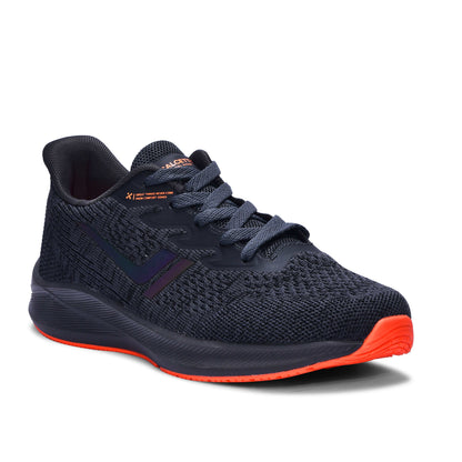 Calcetto CLT-0964 D Grey Orange Running Sports Shoe For Men