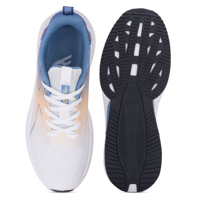 Calcetto CLT-1014 White Blue Casual Shoe For Men