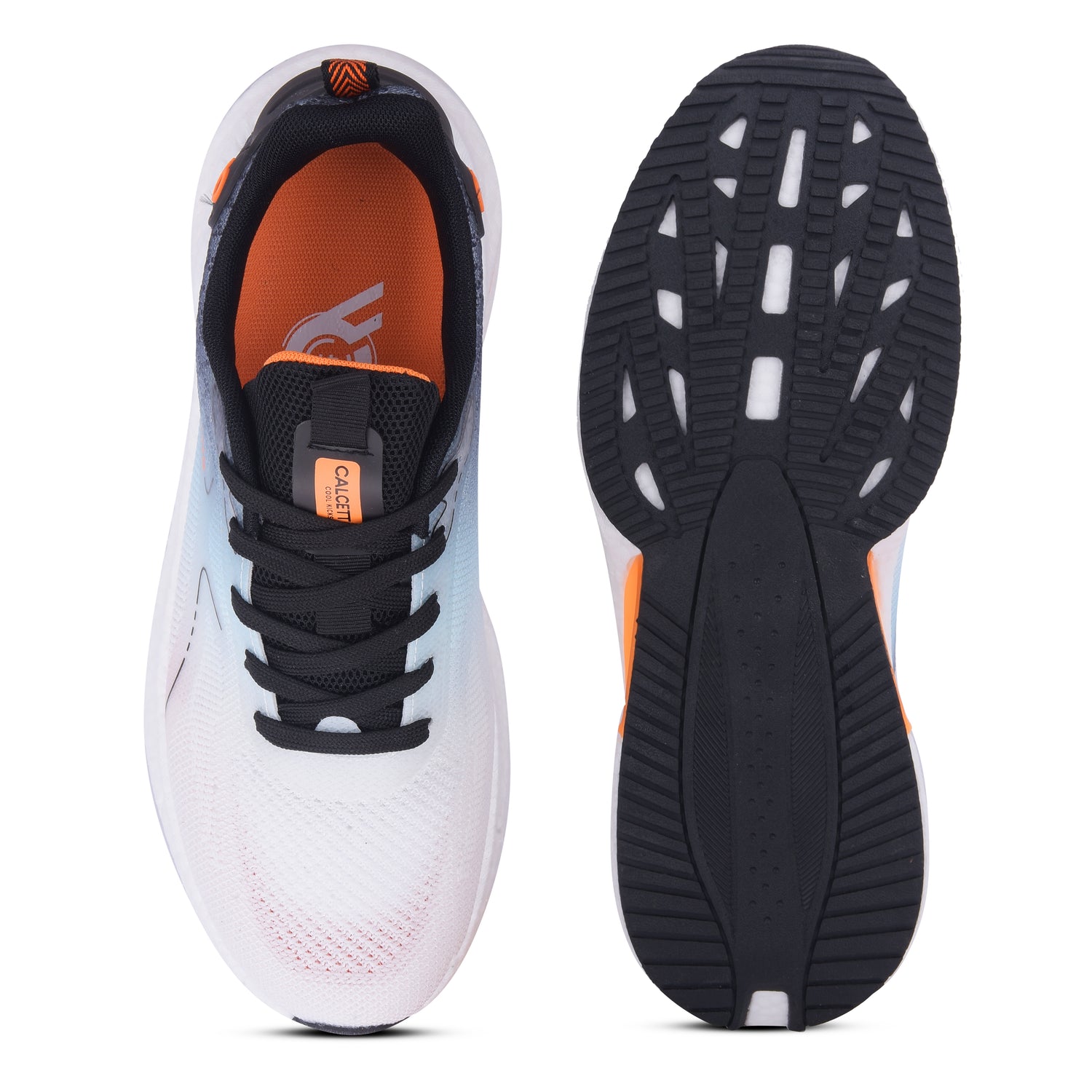 Calcetto CLT-1014 White Black Casual Shoe For Men