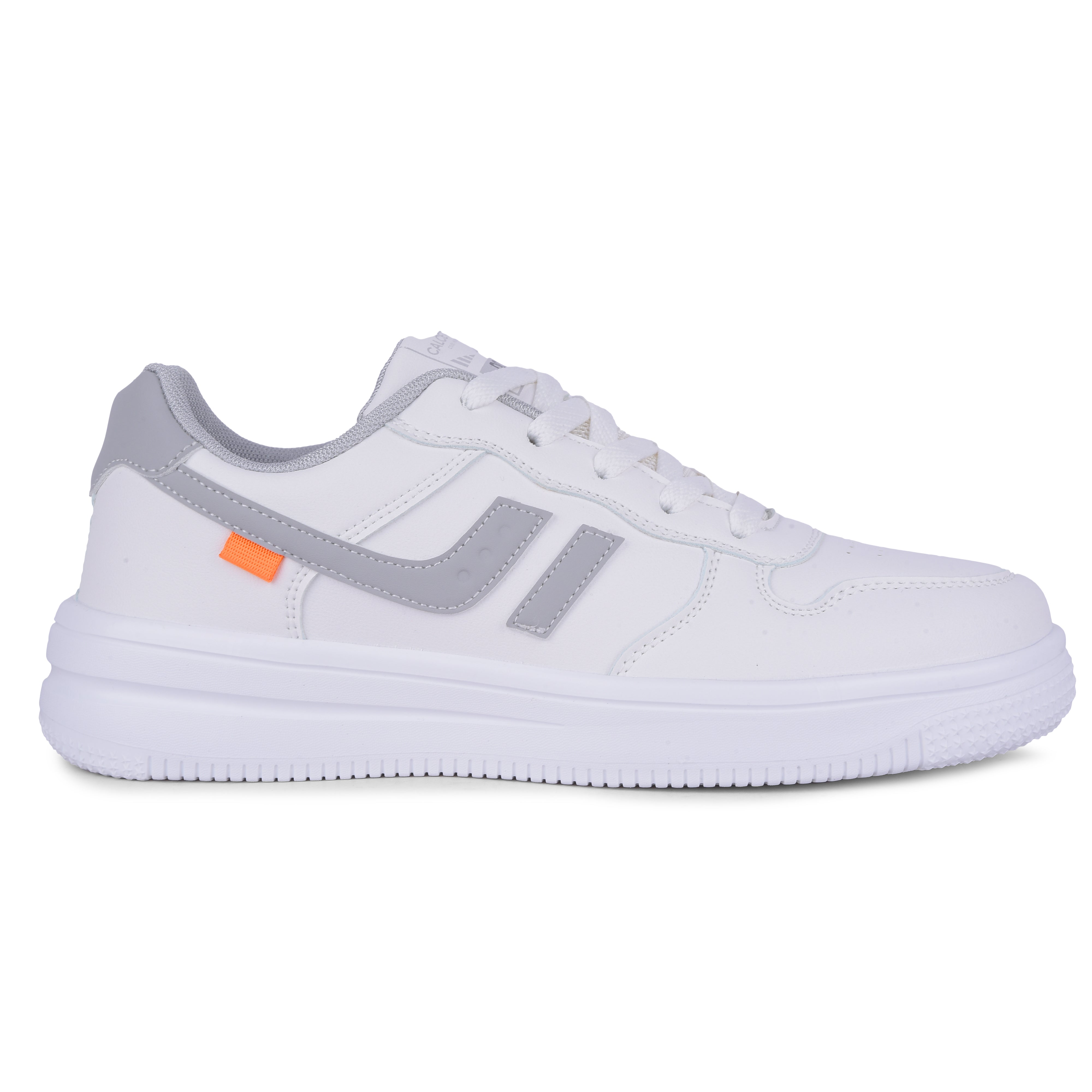 Grey and white tennis shoes on sale