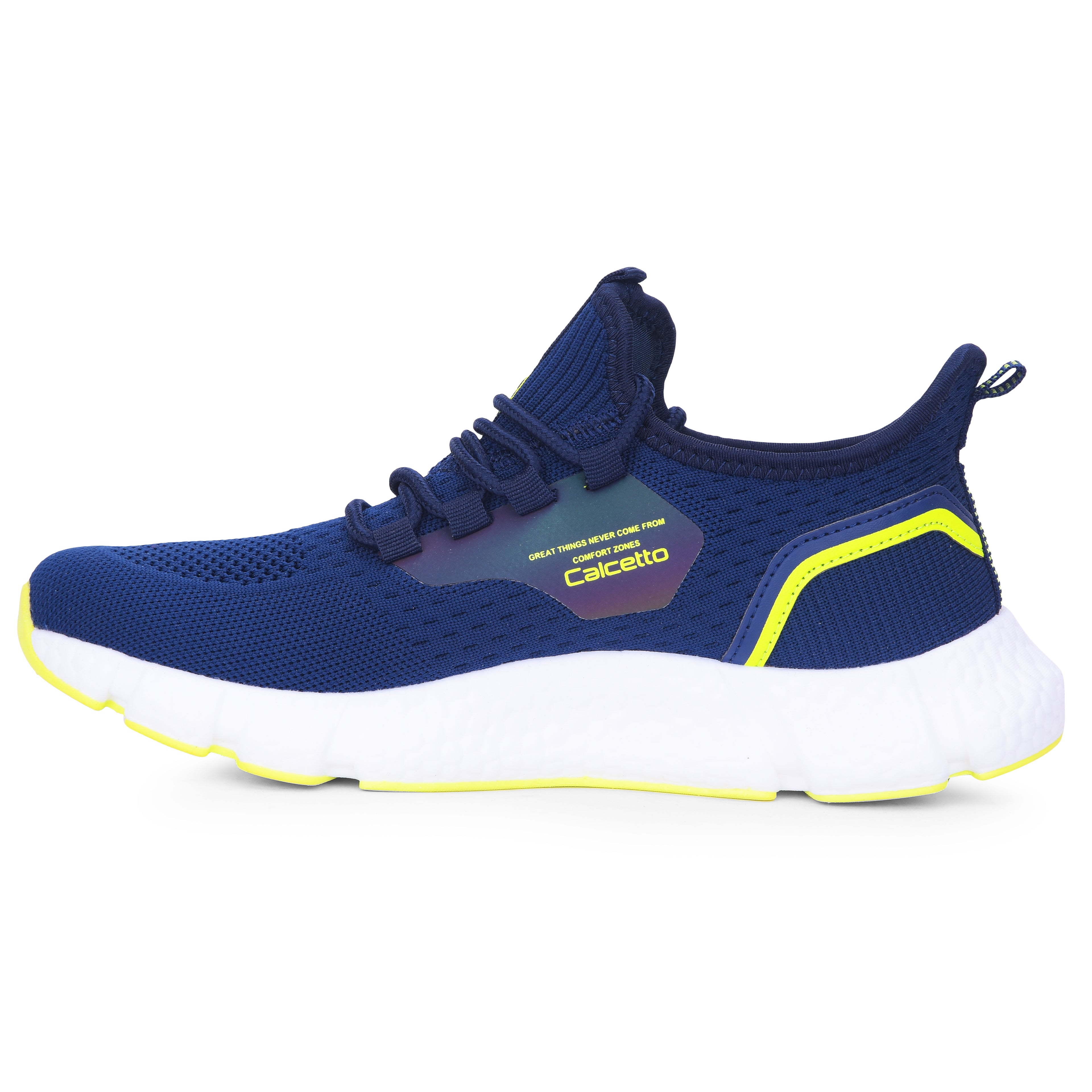 Calcetto CLT-0936 Navy Lime Men Casual Shoes