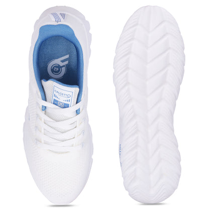 Calcetto CLT-0980 White Blue Men Casual Shoes