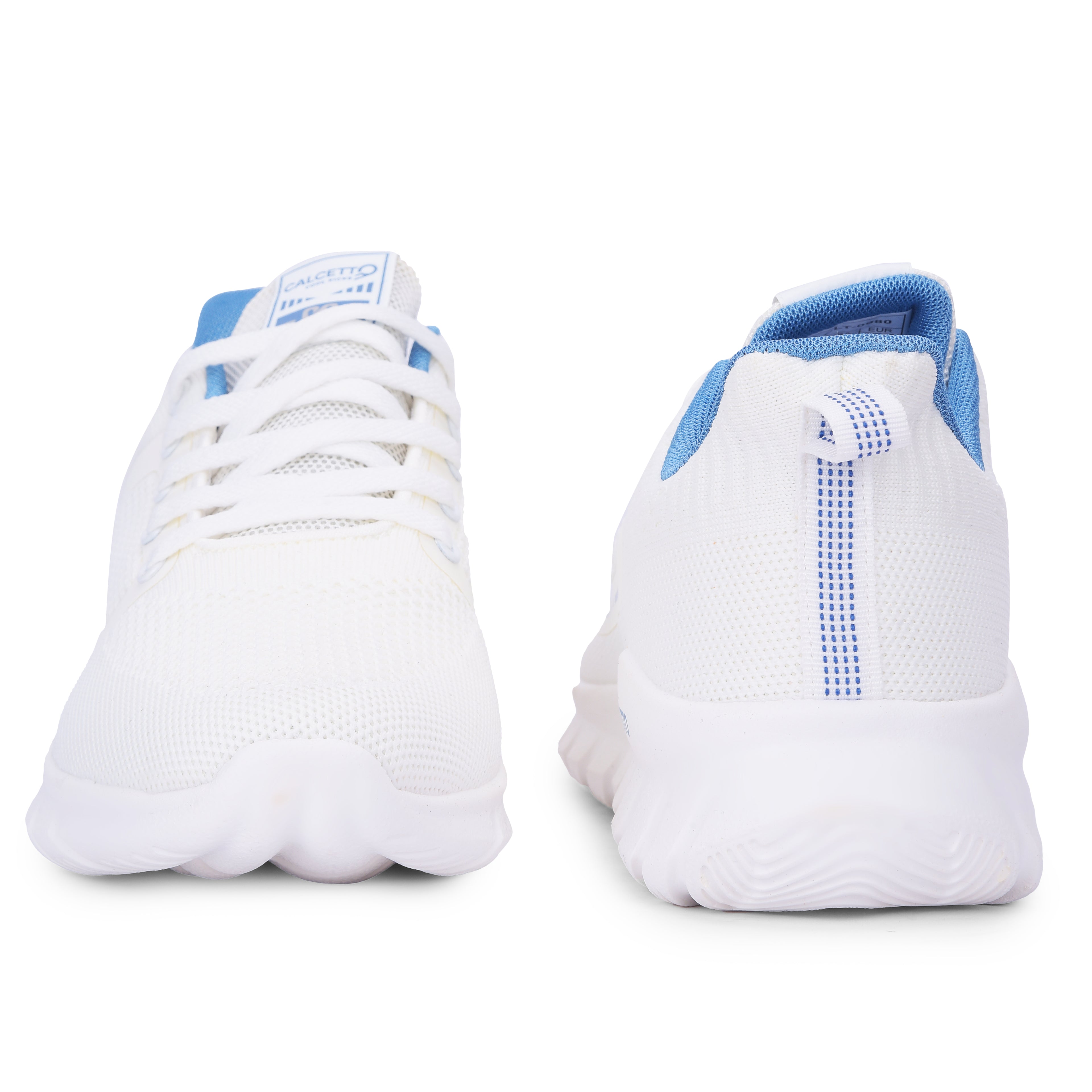 Calcetto CLT-0980 White Blue Men Casual Shoes