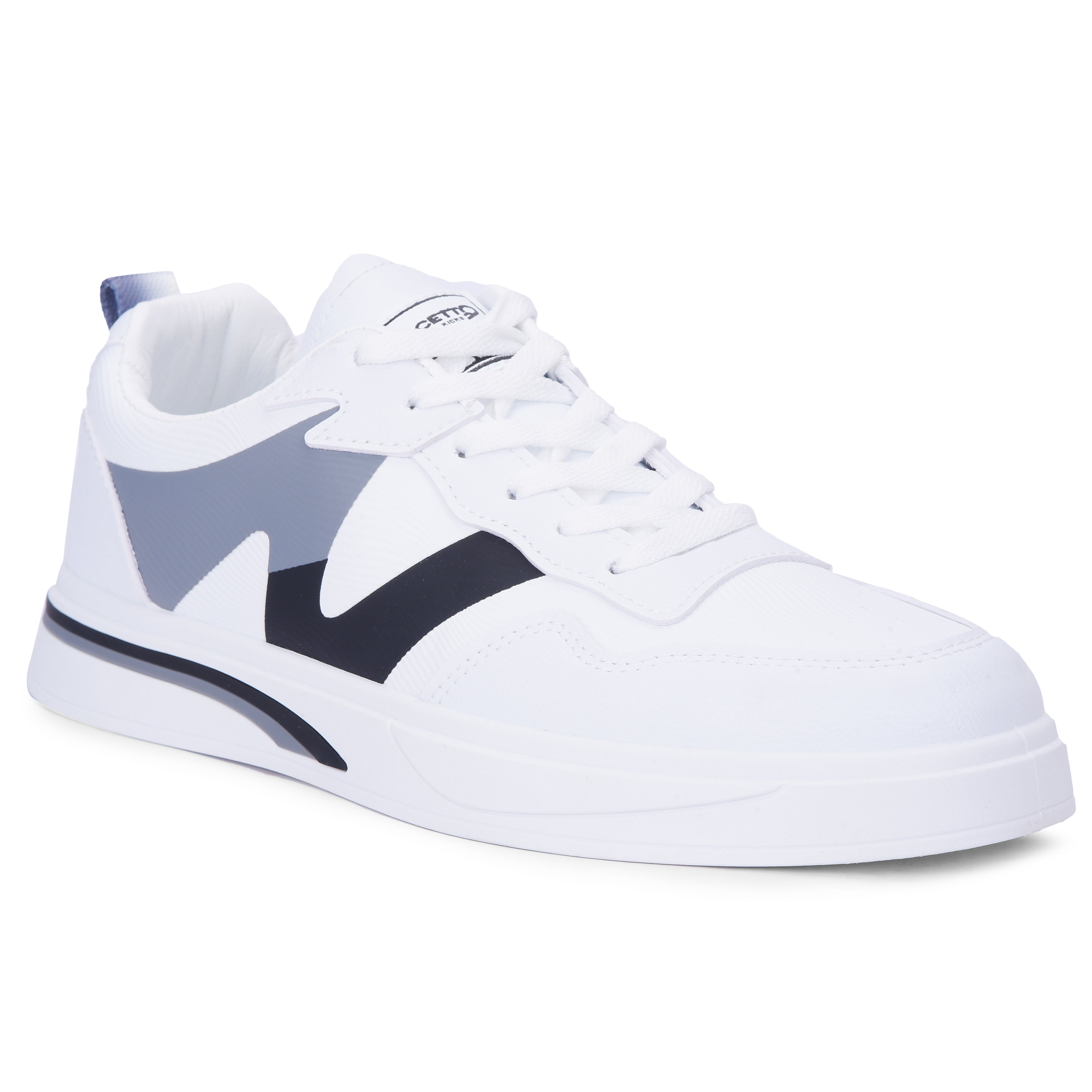 Calcetto CLT-2023 White Grey Men Sneaker