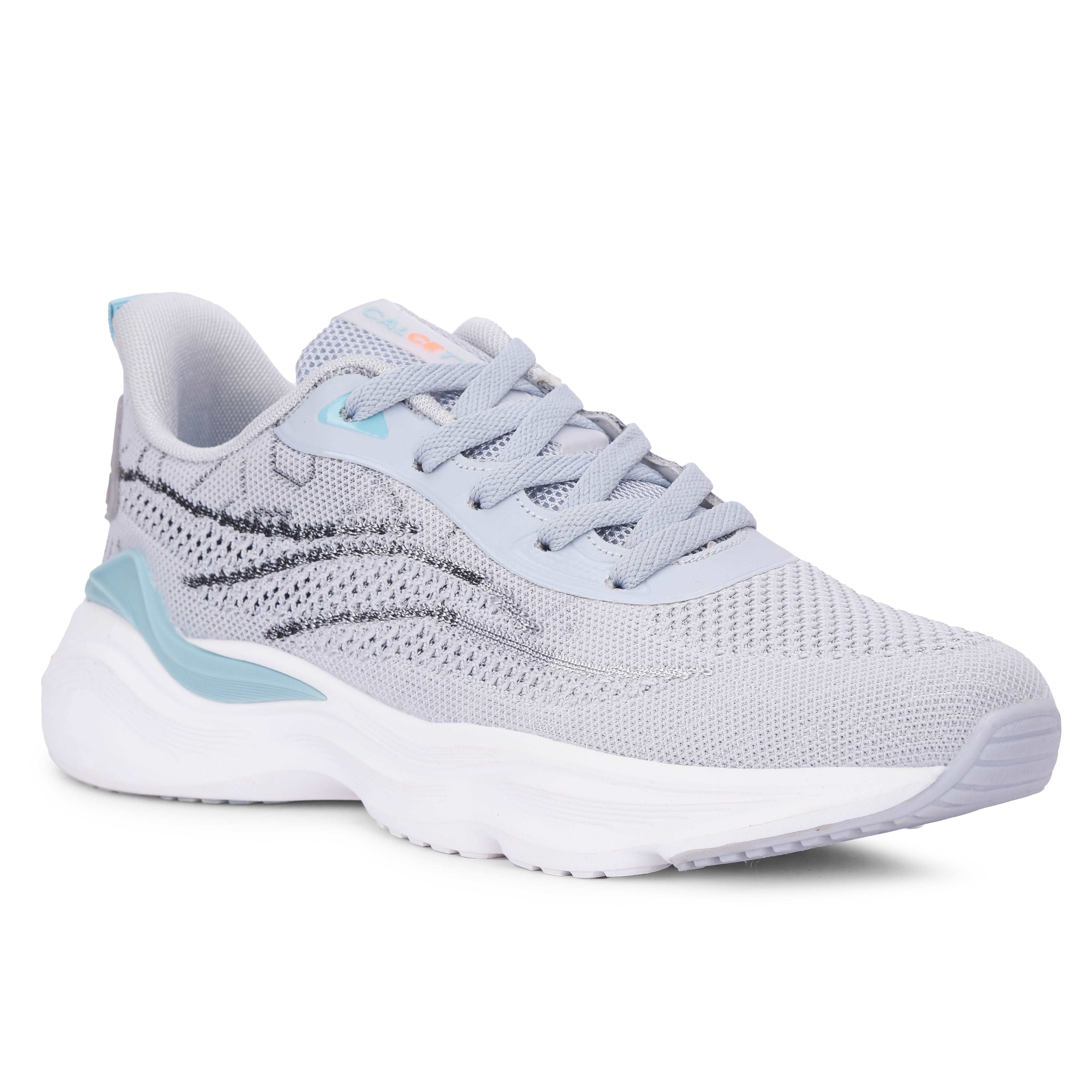 Calcetto CLT-0961 L Grey Sea Green Men Running Sports Shoes