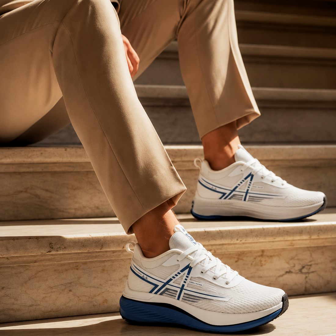 Light Weight CLT-1075 WHITE SKY Running Shoes