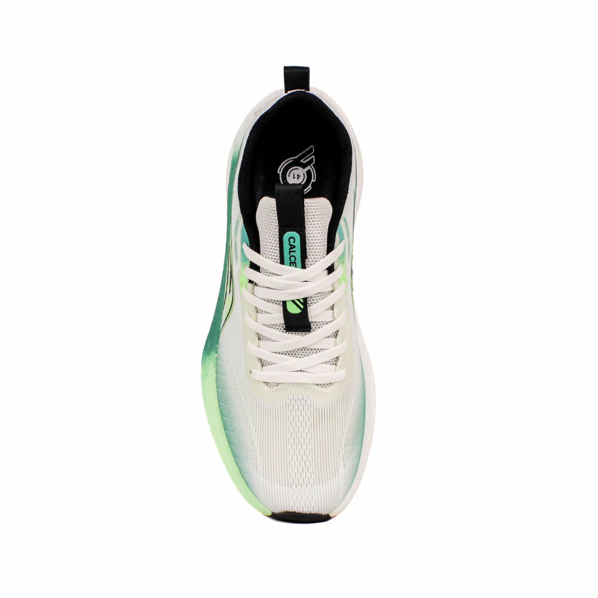 Light Weight CLT-1082 WHITE GREEN Running Shoes