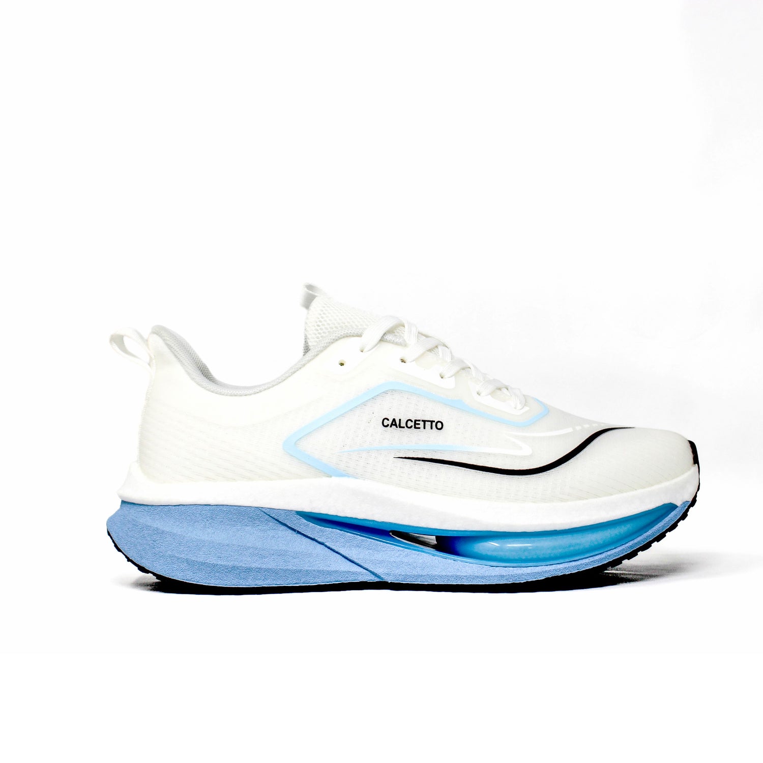 Light Weight CLT-1062 WHITE BLUE Running Shoes