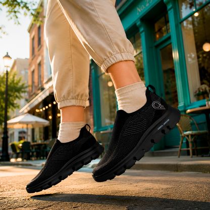 Light Weight CLT-9848 BLACK Running Shoes