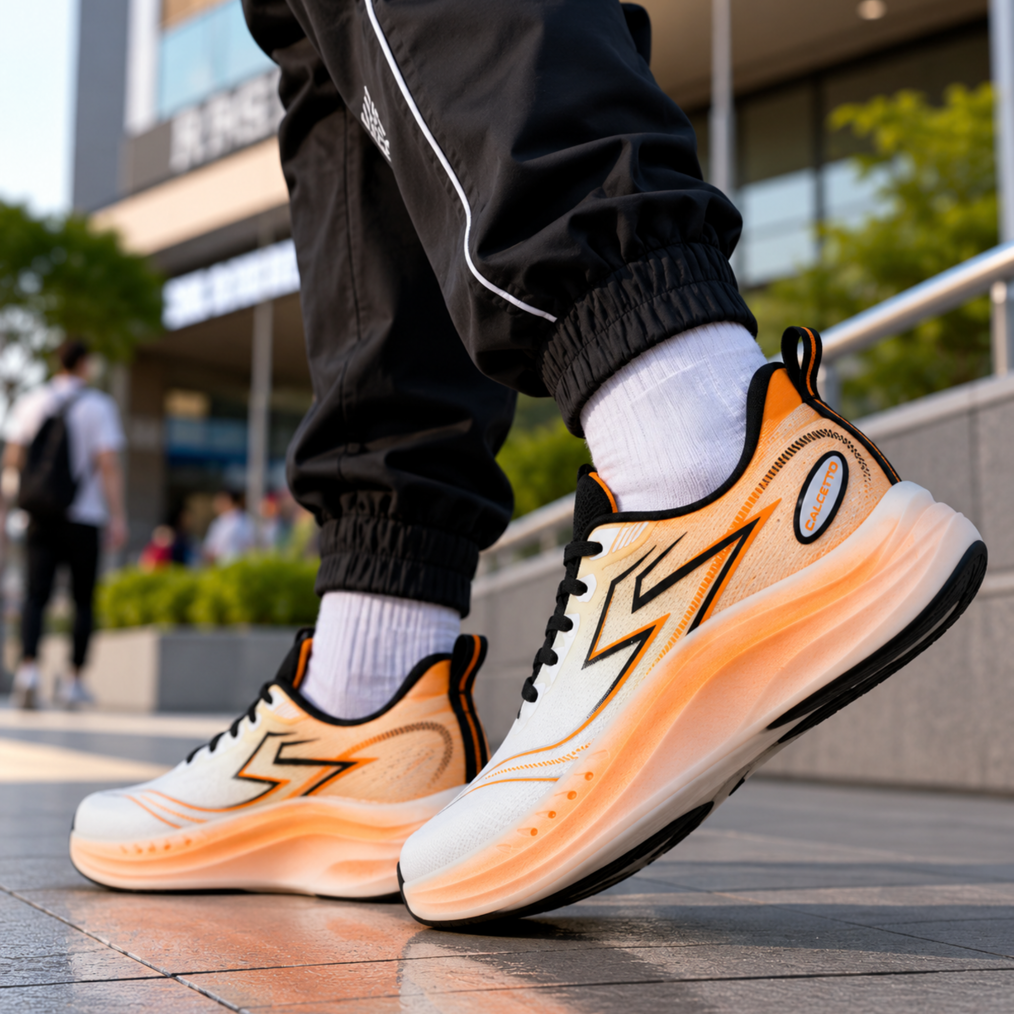 Light Weight CLT-1061 ORANGE Running Shoes