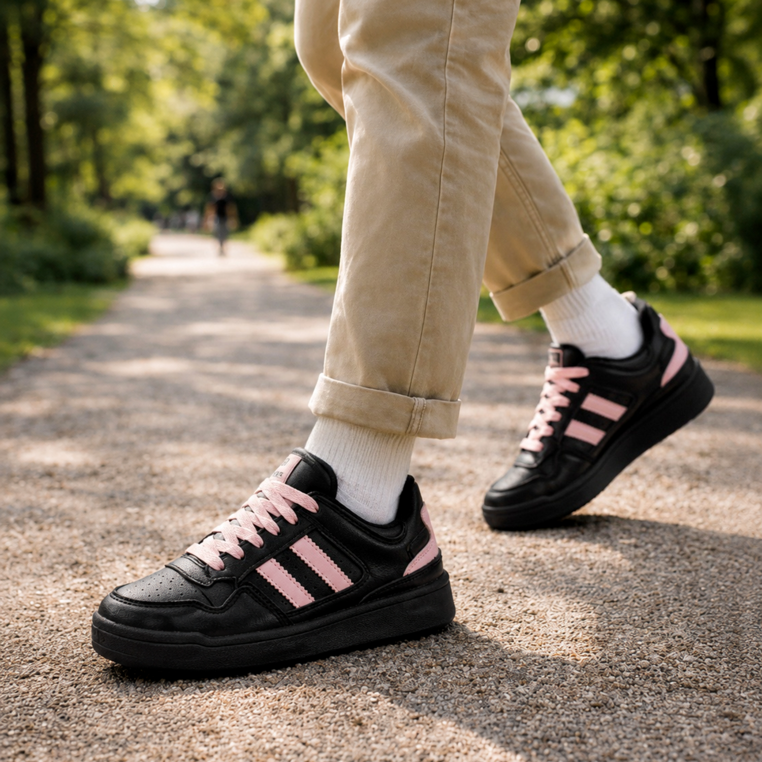 Women CLT-9834 Sneakers Black Pink