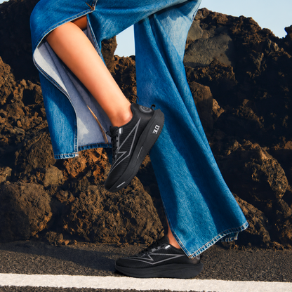 Light Weight CLT-9841 BLACK Running Shoes