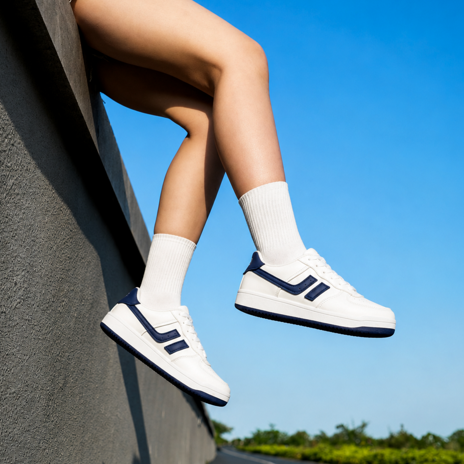 Light Weight CLT-9846 WHITE SKY Running Shoes