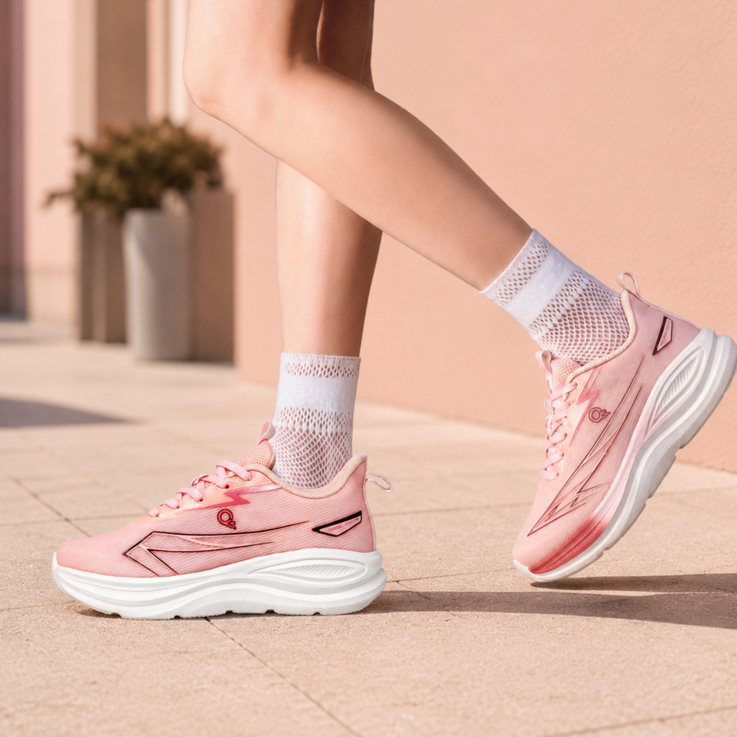 Light Weight CLT-9847 PINK Running Shoes