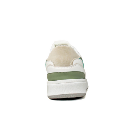 Light Weight CLT-6019 WHITE GREY GRN Sneakers