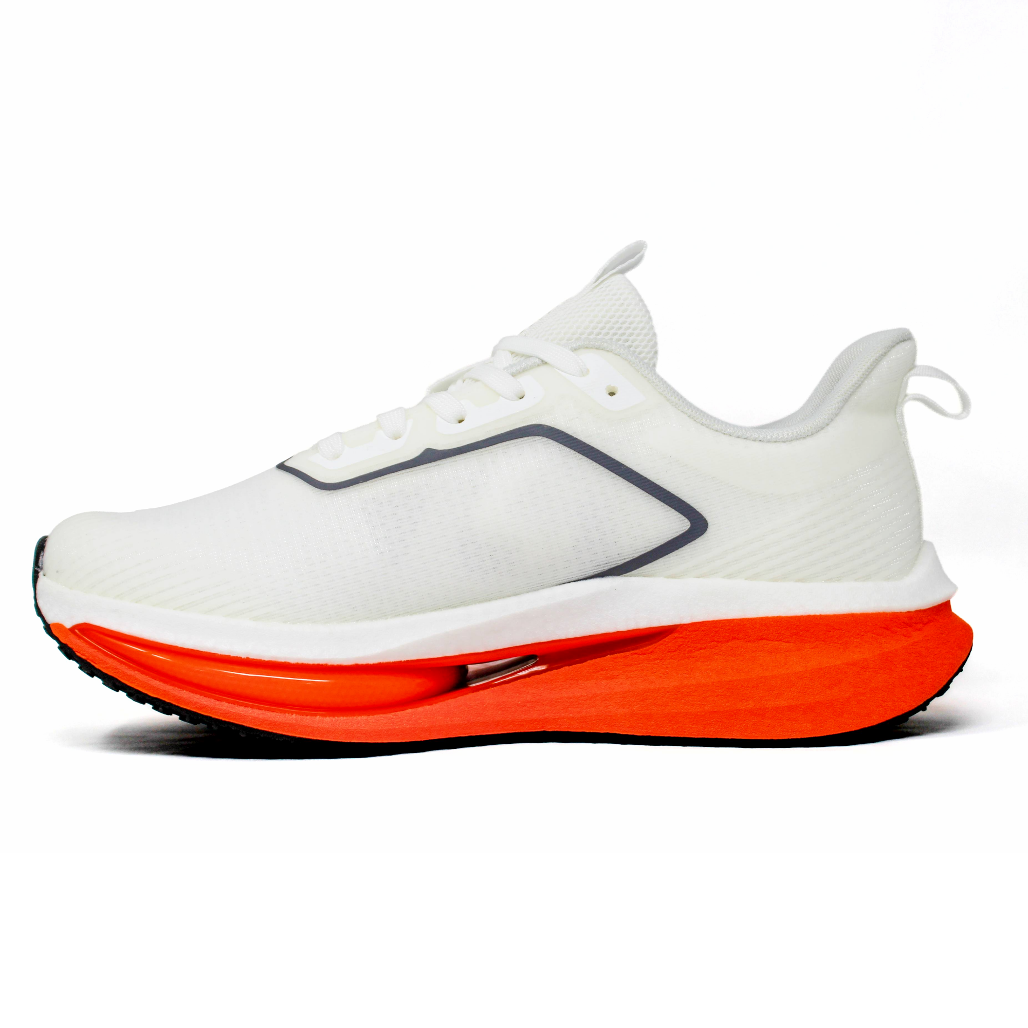 Light Weight CLT-1062 WHITE ORANGE Running Shoes