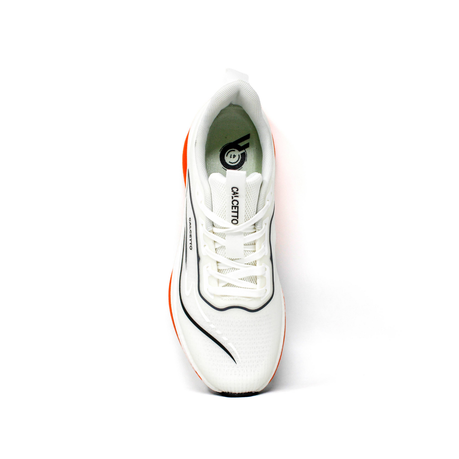 Light Weight CLT-1062 WHITE ORANGE Running Shoes