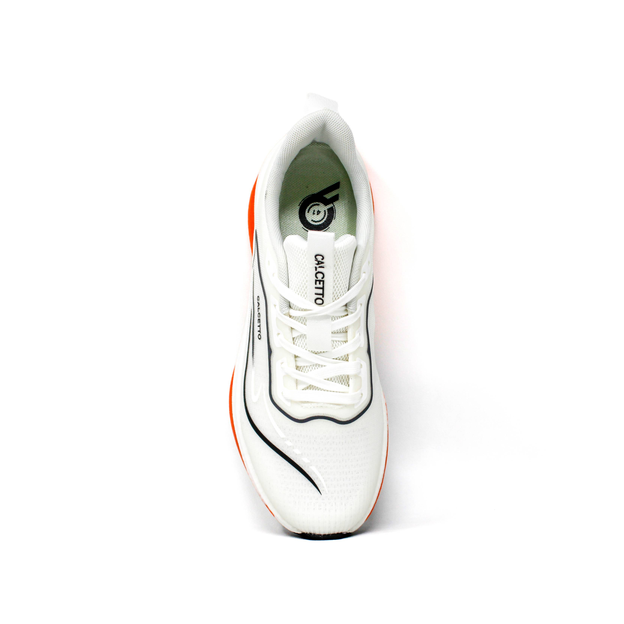 Light Weight CLT-1062 WHITE ORANGE Running Shoes