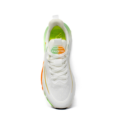 Light Weight CLT-1078 WHITE GREEN Running Shoes