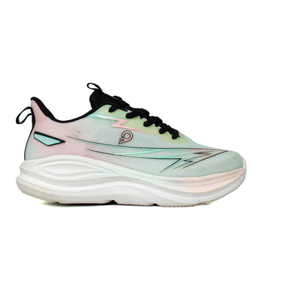 Light Weight CLT-9847 GREEN PINK Running Shoes