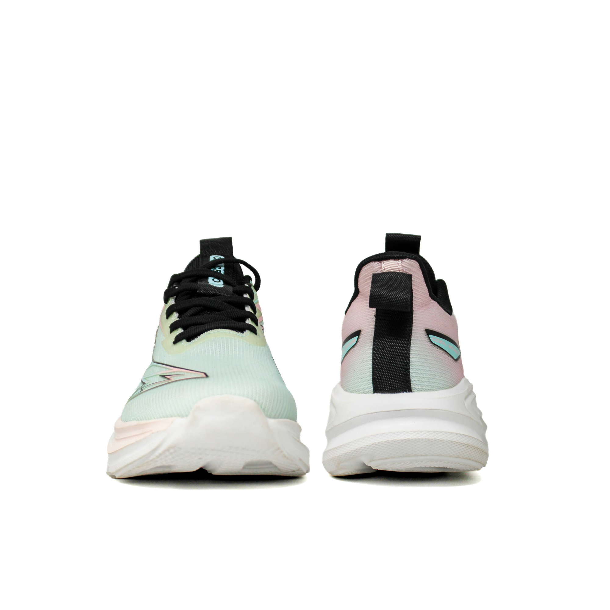 Light Weight CLT-9847 GREEN PINK Running Shoes
