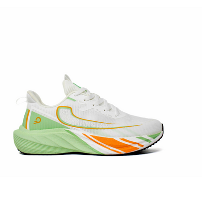 Light Weight CLT-1078 WHITE GREEN Running Shoes