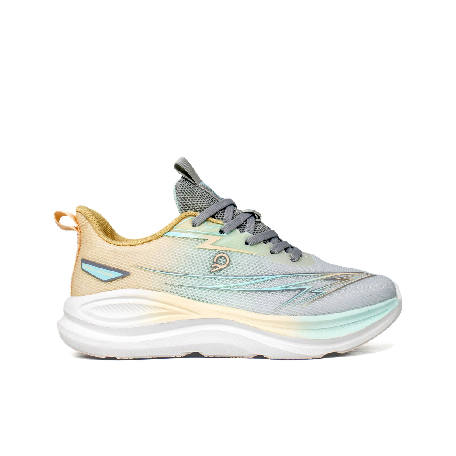 Light Weight CLT-9847 L GREY GREEN Running Shoes