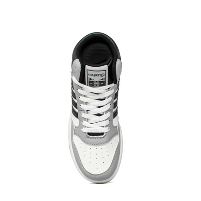Light Weight CLT-9852 WHITE GREY BLK Running Shoes