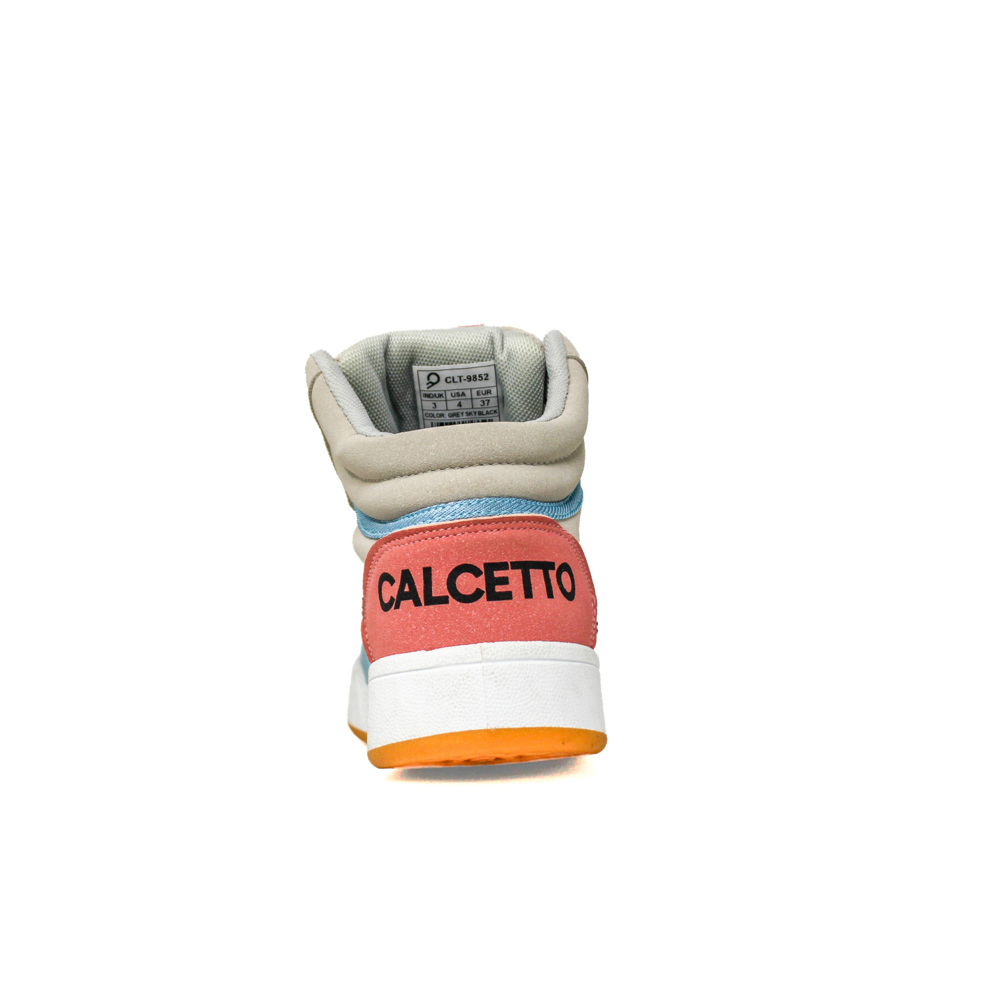 Light Weight CLT-9852 GREY SKY BLACK Running Shoes
