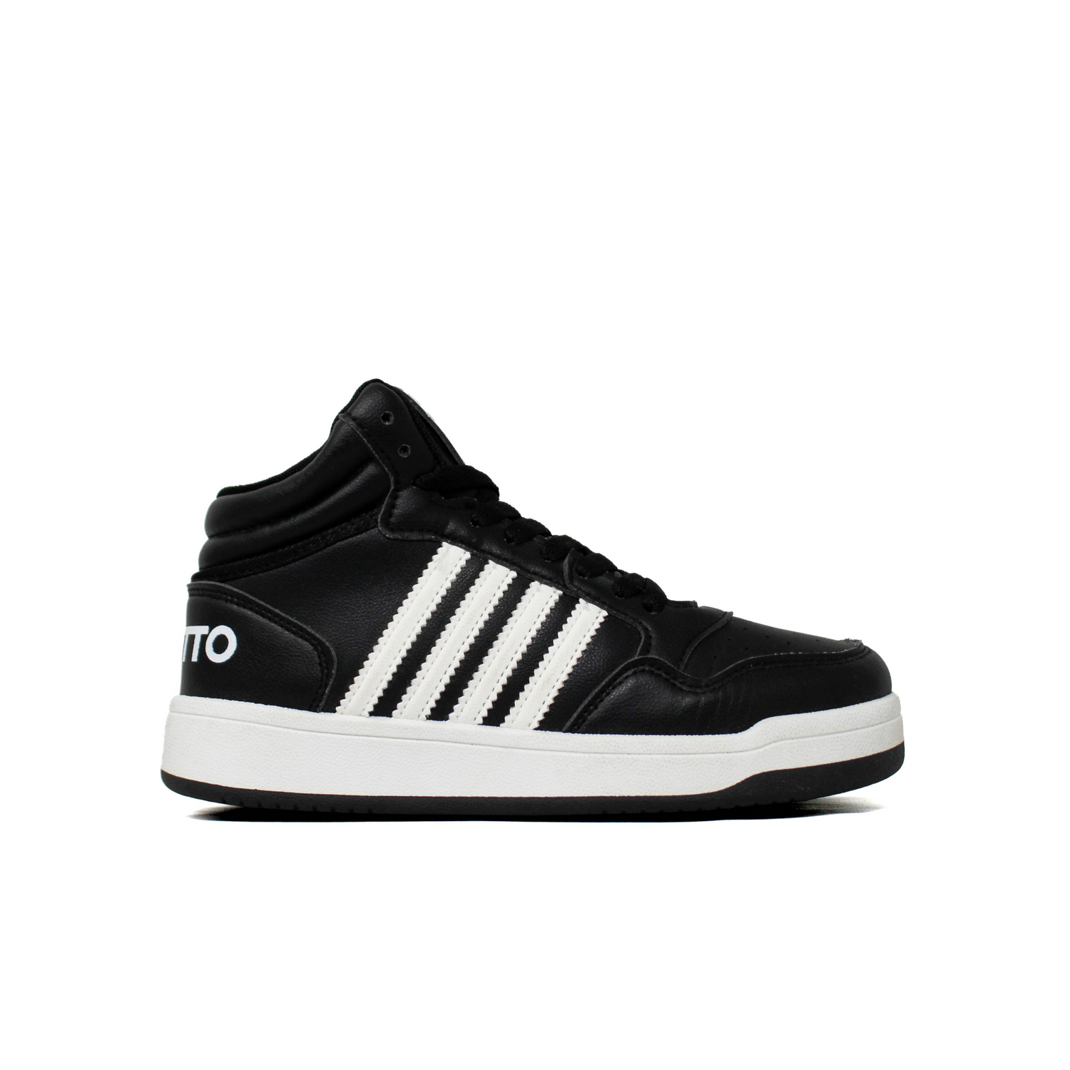 Light Weight CLT-9852 BLACK WHITE Running Shoes