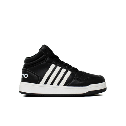 Light Weight CLT-9852 BLACK WHITE Running Shoes