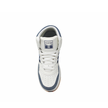 Light Weight CLT-9852 WHITE BLUE Running Shoes