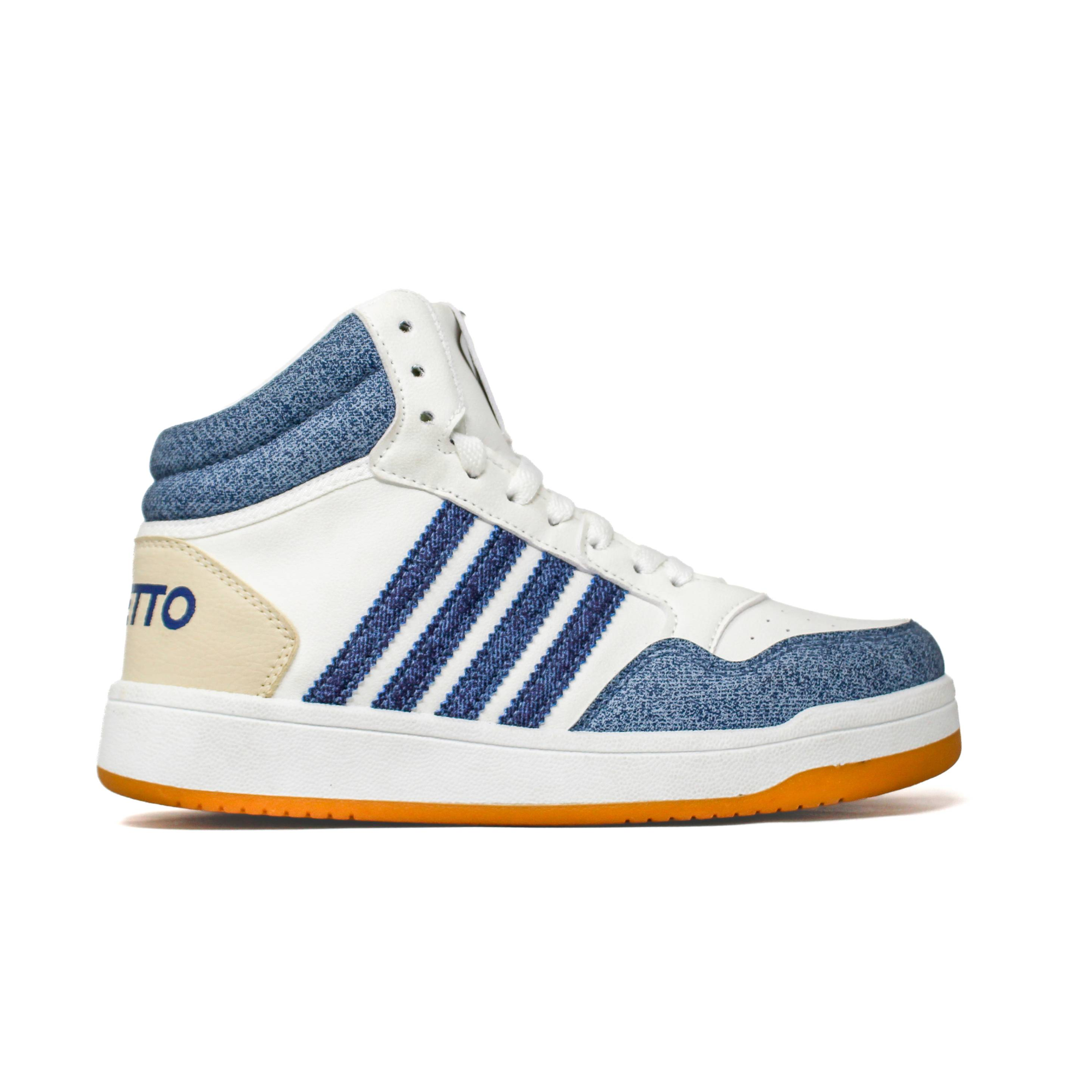 Light Weight CLT-9852 WHITE BLUE Running Shoes