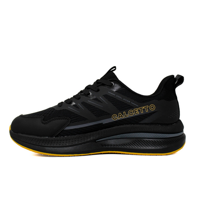 Light Weight CLT-1071 BLACK GOLD Running Shoes