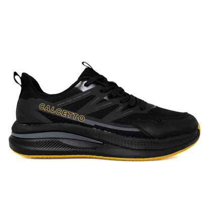 Light Weight CLT-1071 BLACK GOLD Running Shoes