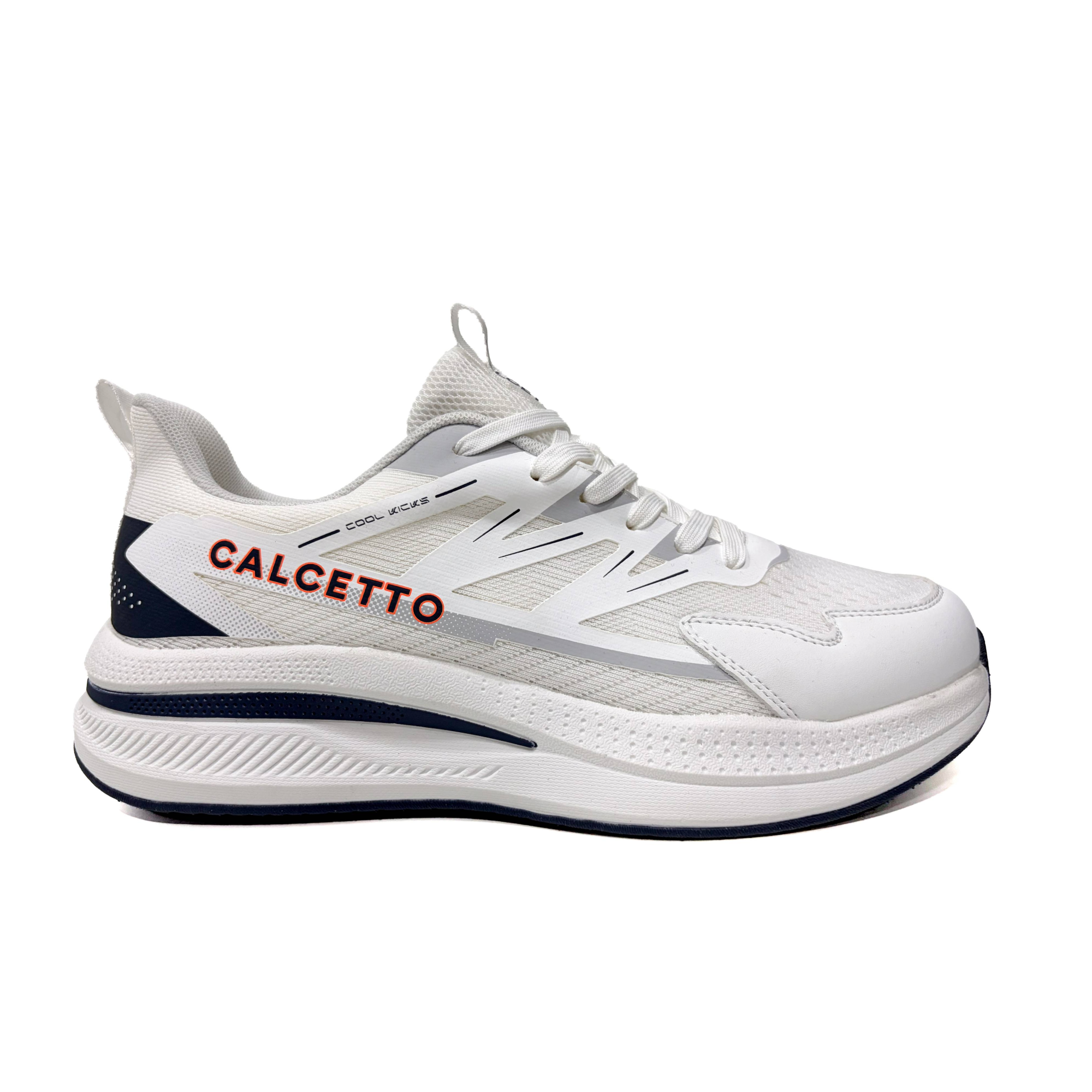 Light Weight CLT-1071 WHITE BLUE Running Shoes