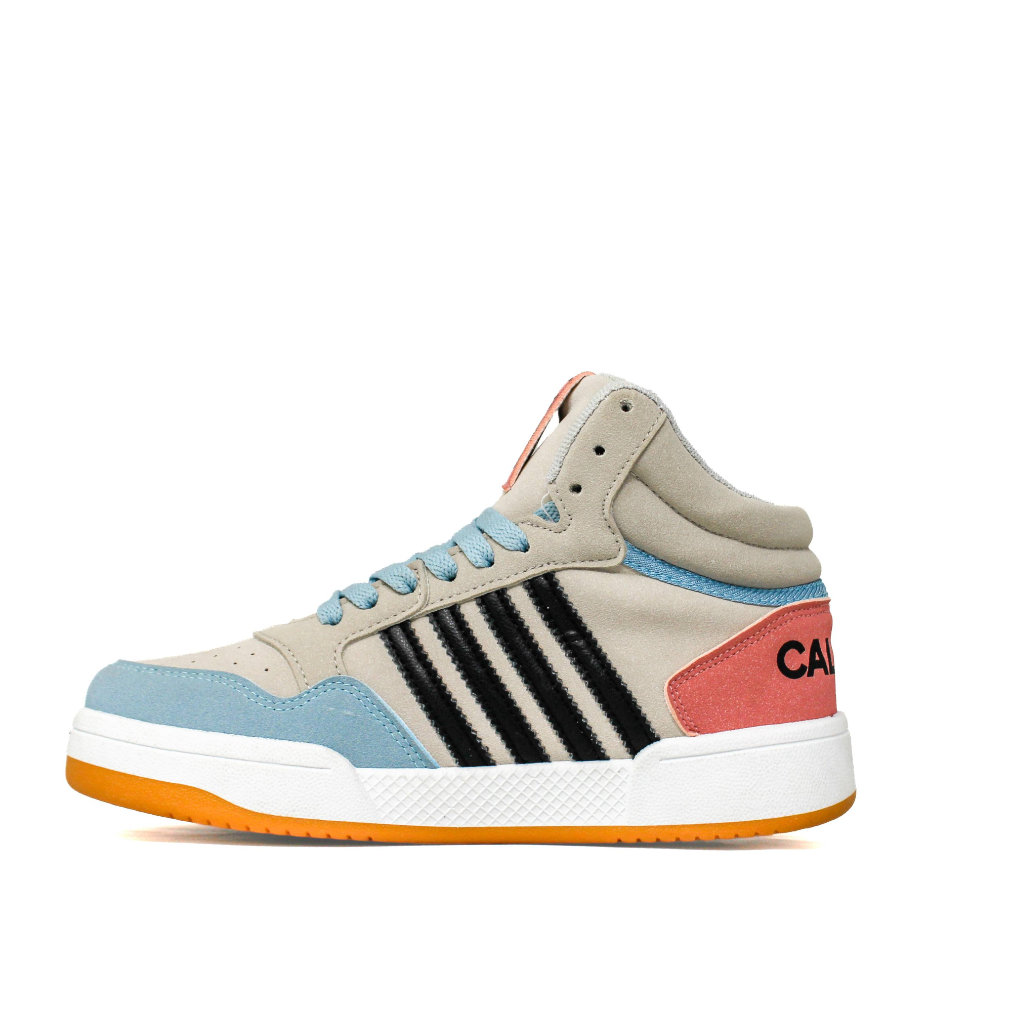 Light Weight CLT-9852 GREY SKY BLACK Running Shoes