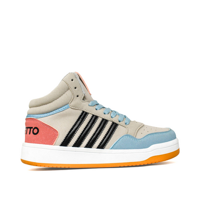 Light Weight CLT-9852 GREY SKY BLACK Running Shoes
