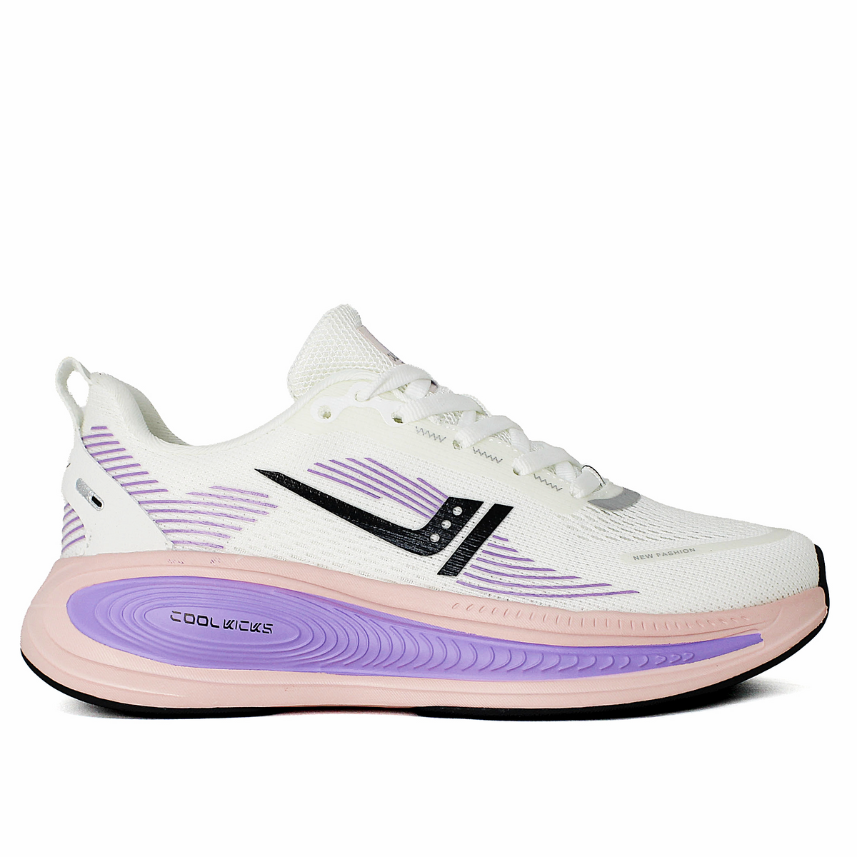 Women CLT-9844 Sports White Purple